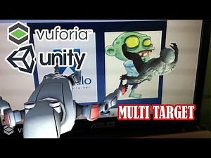 Augmented Reality Vuforia - Multi Target (showing more than one targets at the same time)