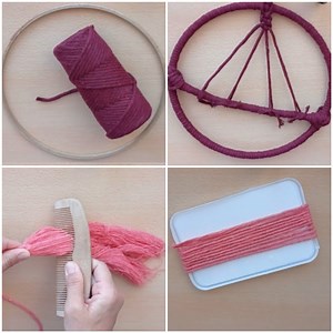 Easy craft, how to make thread & yarn dolls! ❤😍 | MetDaan Creative