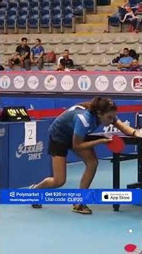 Get $20 on Polymarket app with code CLIP20.Amazing Table tennis shots #tabletennis #pingpong #funny