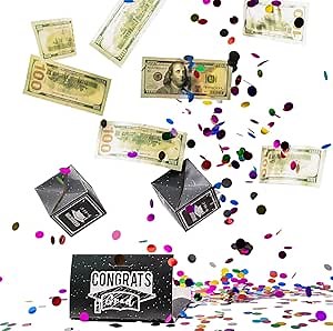 Graduation Surprise Exploding Money Gift Box, DIY Graduate Explosion Money Box, Pop Out Money Gift Box, A New Way to Present Cash as Gifts(by-pp01)