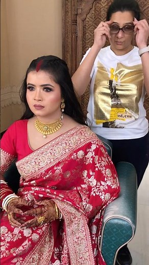 Beautiful Reception Bride in making ❤️ Parul Garg