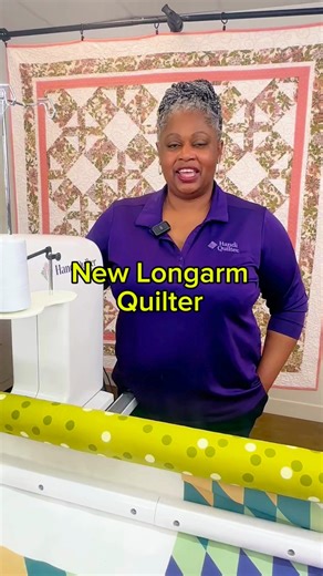 What advice would you give a new longarm quilter? From Tina Harris, National Educator @Sewisaid | Handi Quilter