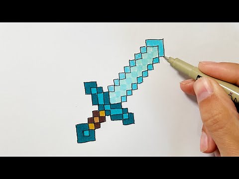 How to Draw a Minecraft Sword