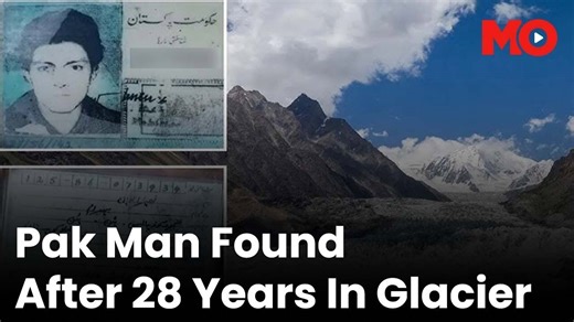 Body of man missing since 1997 found preserved in Pakistan's Melting Glacier