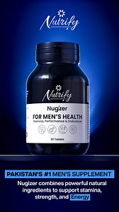 Revitalize your strength and stamina with Nugizer! 🌿 A powerful formula for men’s health and ultimate confidence. | Nutrify