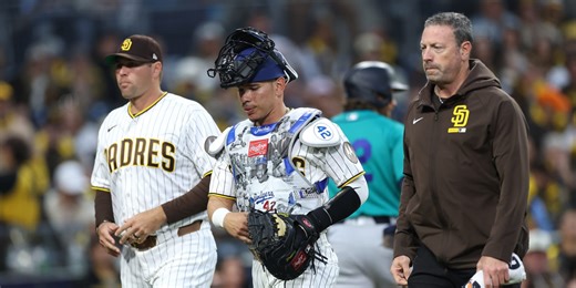 Fermin (foul ball to mask) tests negative for concussion; SD will continue to monitor