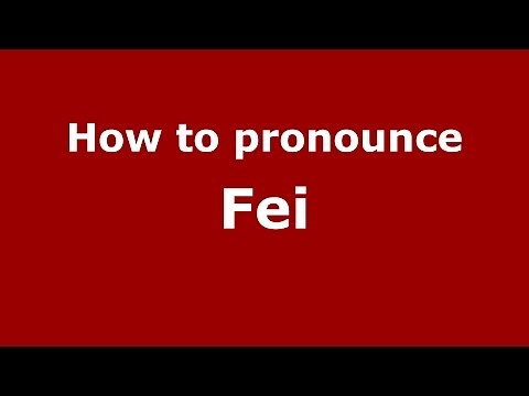 How to pronounce Fei (Italian/Italy) - PronounceNames.com