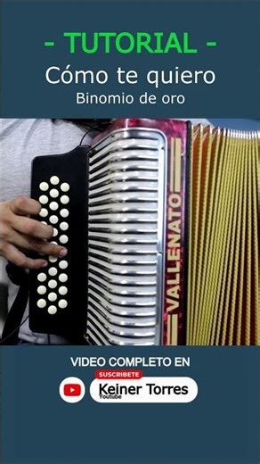 How I Love You - Binomio de Oro (Accordion Tutorial)