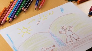 Child Coloring Colored Pencils Preschool Drawing Stock Footage Video (100% Royalty-free) 1094813139 | Shutterstock