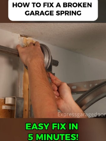 Broken Garage Door Torsion Spring Replacement (2026 Updated Step-by-Step) (3/3) #garagedoor #GarageDoorRepair #DIYHomeRepair #HomeMaintenance #HomeProjects #HowTo #fyp #trendingvideos #viral