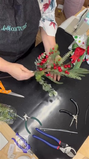 Ready to add a touch of festive flair to your holiday decor? ✨ Our new tutorial shows you how to create this adorable mini swag bow with greenery – perfect for ornaments, gifts, or small spaces! Get all the steps and make your own holiday magic. #DIYChristmas #HolidayCrafts #ChristmasDecor #SwagBowTutorial #FestiveFun | Diane's Designs & Boutique