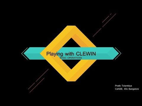 Using Operations (Part 1)|| Playing with CLEWIN