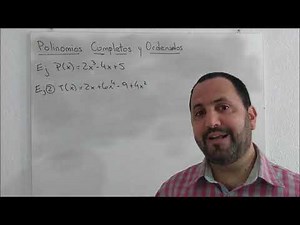 Polinomios Completos y Ordenados