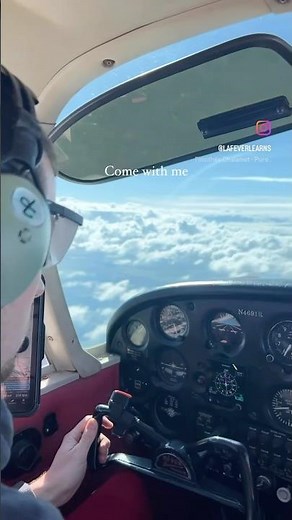 My First IFR Training Flight in Actual IMC! | Flying Into the Clouds #pilot #fly #learning