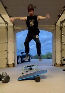 Long distance board transfer ☠️ #balanceboard