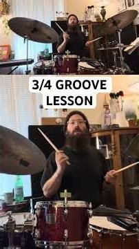 3/4 groove lesson: DRUM LESSON 🥁 THE (GHOST) NOTE MUSIC SCHOOL 👻 #musiclessons #drumlesson #denton