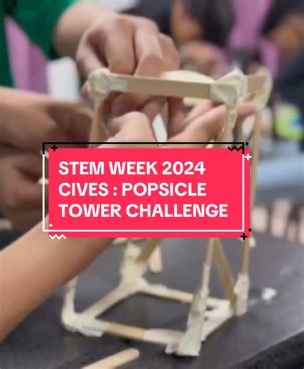 Here’s a recap of our Popsicle Tower Challenge for the STEM WEEK 2024 held at USM Main Campus ✨ We hope this sparks all of your curiosity to dive into the world of STEM! 🔬🚀✨ #usm #usmkkj#cives