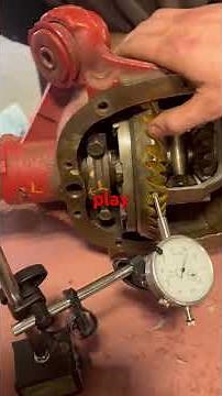 S-10 differential 7.5 measuring backlash of pinion gear and ring gear#diy #automobile #mechanic