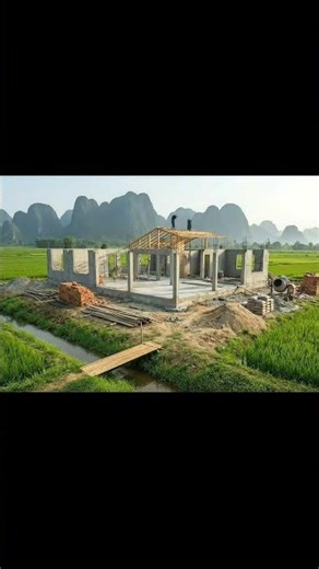 Modern House Construction Timelapse