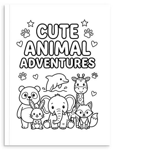 Animal Adventures – Kids Colouring Book - Etsy
