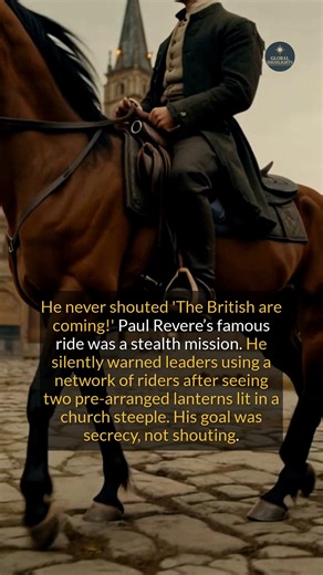 Uncover the true story behind Paul Revere’s legendary midnight ride. #history #didyouknow #americanrevolution #historicalfacts | Hidden Flow | Facebook