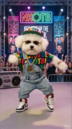 This Dog Has The Right Stuff! 🐶🕺 NKOTB Vibes #shorts