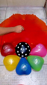 🎨ASMR Six HBD Heart Balloons and Black Polkadot Orbeez Balloon Pop and Reverse Satisfying | pop therapy