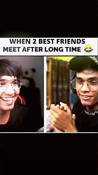 We meet after a time 😂 | Andreo X Bixu #funny #shorts