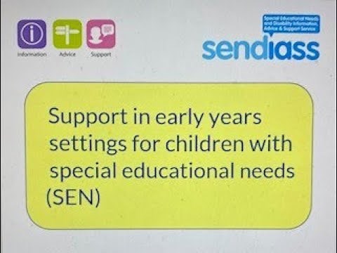 SEN support in early years settings