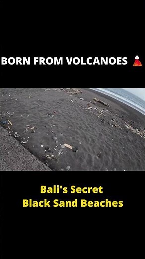 Why Bali has Black Sand Beaches 🏝️🌋 #shorts #travel