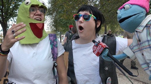Triggering Libs at the No Kings Protest. | Ask America With Edgar