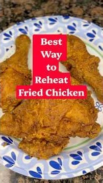 How to Reheat Fried Chicken in an Air Fryer (Juicy & Extra Crispy!) #friedchicken