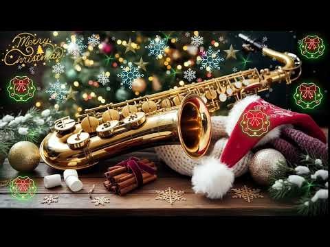 🎄🎷Relaxed Jazz Saxophone Instrumental Christmas Music | Relaxing Holiday Covers Silent Ni