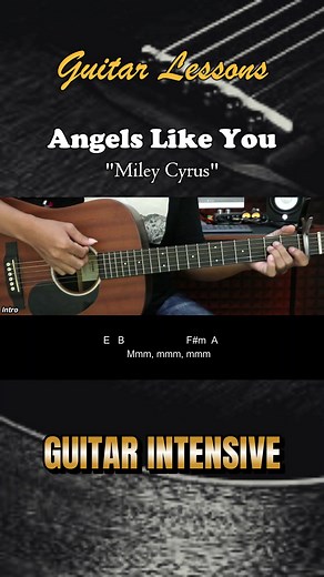 Angels Like You - Miley Cyrus Easy Guitar Chords Tutorial