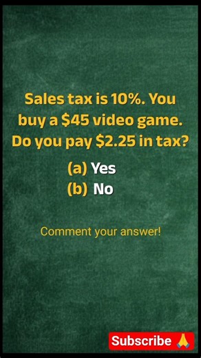 Math Quiz: Calculate Sales Tax in 5 Seconds! #maths #quiz #algebra #iqtest #finance #puzzle #tricks