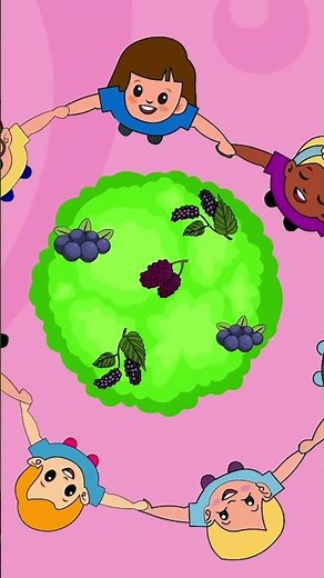Here We Go Round The Mulberry Bush🌳 | Kids Nursery Rhymes and Songs | Goggly Tv