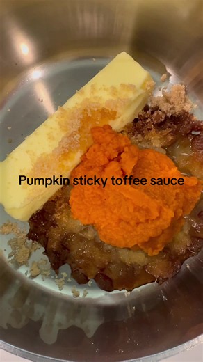 Delicious pumpkin sticky toffee sauce#syrup #pumpkin #coffee #espresso #fyp
