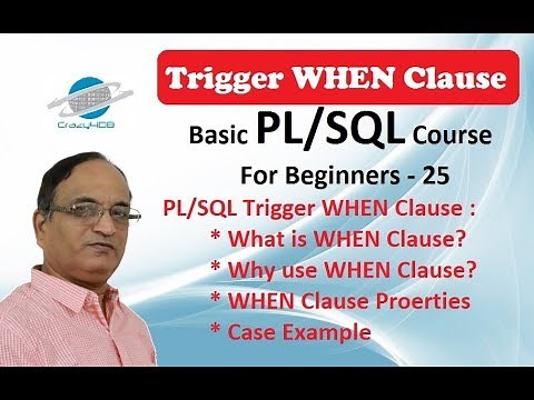 Trigger in Oracle - WHEN Clause - Trigger in PL SQL - Trigger in DBMS - Oracle Triggers