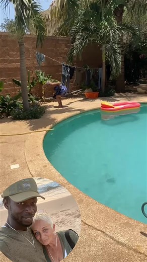 Outdoor Clothesline Setup in a Tropical Setting