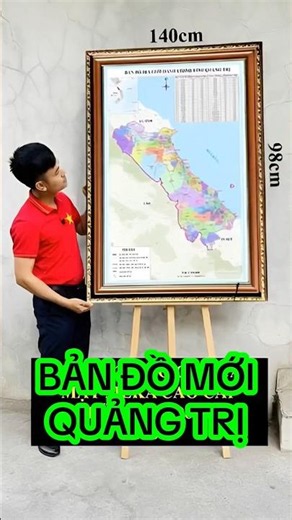 Bản đồ Quảng Trị mới cập nhật sau sáp nhập ￼#thegioibando #bando2025 #bando #bandoquangtri