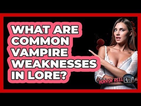 What Are Common Vampire Weaknesses In Lore?