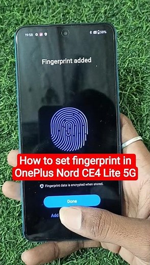 How to set fingerprint in OnePlus Nord CE 4 Lite 5G, All OnePlus Smartphone fingerprint set #short