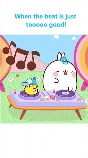 When the Beat is Just TOO GOOD 🔥 | Funny Molang Moments💃😂#shorts #funny #hooplakidztv