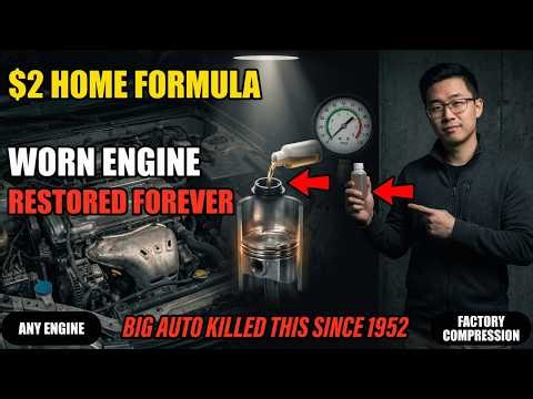 $2 Liquid RESTORES Any Worn Engine to Factory Compression FOREVER. Big Auto KILLED This Secret