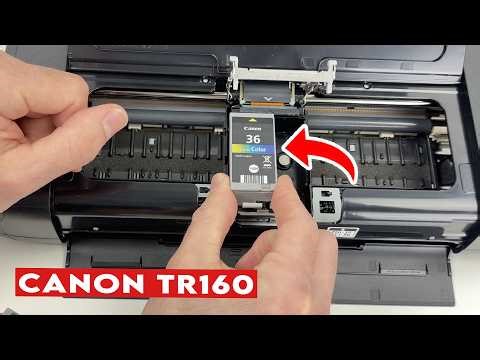 Canon PIXMA TR160 : How to Replace the Ink Cartridges