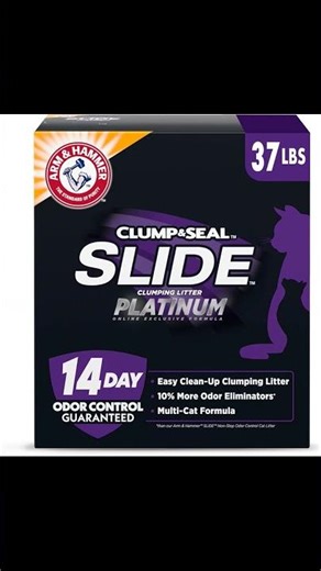 Multi-cat clumping litter that slides clean from the box