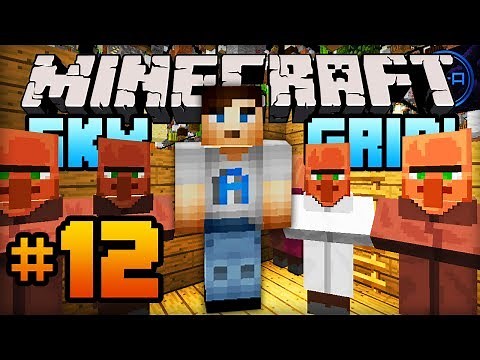 Minecraft SKY GRID - Episode #12 w/ Ali-A! - "VILLAGER ARMY!"