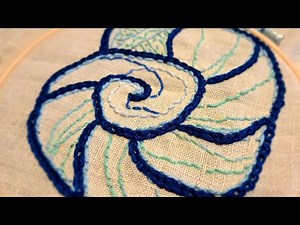 Shell embroidery / simple tutorial