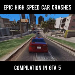Epic High speed Car Crashes Compilation - GTA 5 !! | The Game Debugger