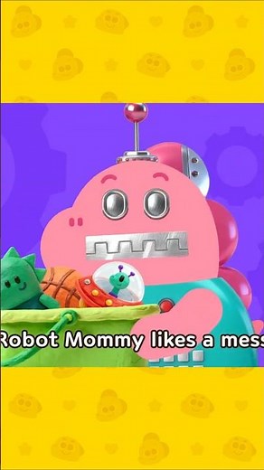 Robot Mom is Making a Mess!😍 #shorts